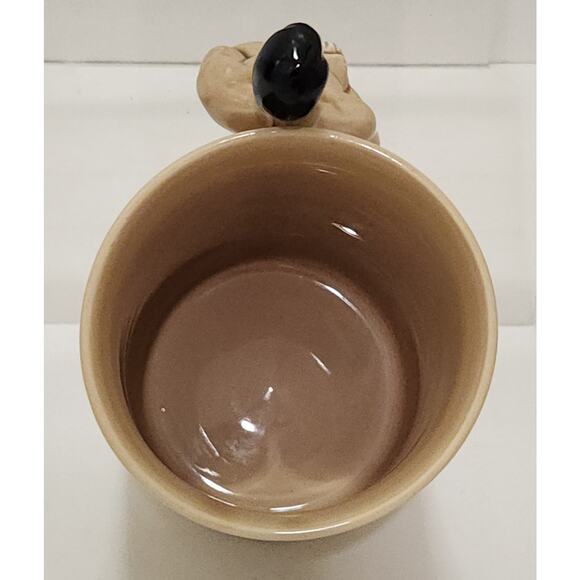 1978 Enesco Bodybuilder Muscle-Man Weightlifter Mug Brown 5" - Picture 5 of 8